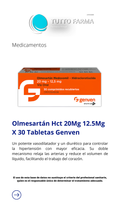 OLMESARTAN - HIDROCLOROTIAZIDA  20MG - 12.5MG GV