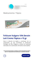 DERAIN 15% TÓPICO 15G