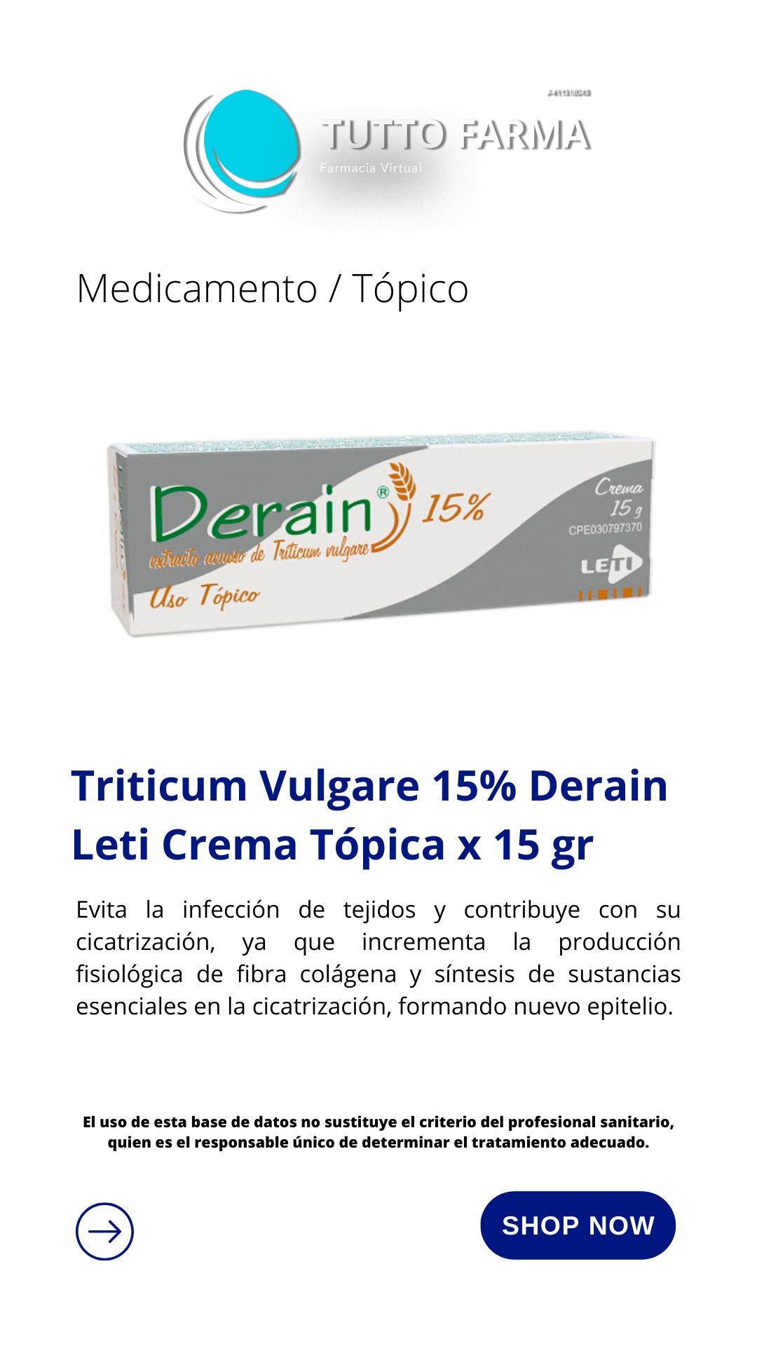 DERAIN 15% TÓPICO 15G