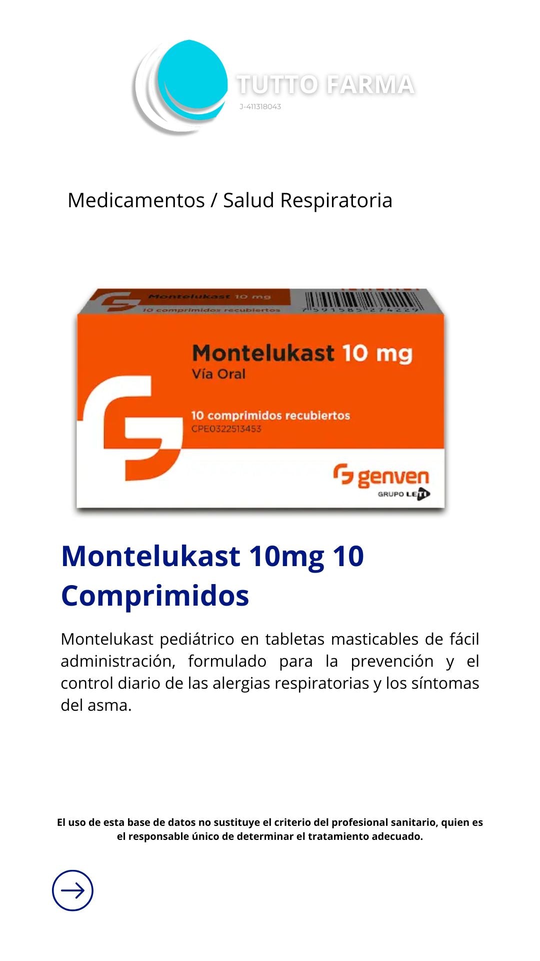 MONTELUKASTGN 10MGX10 COMP