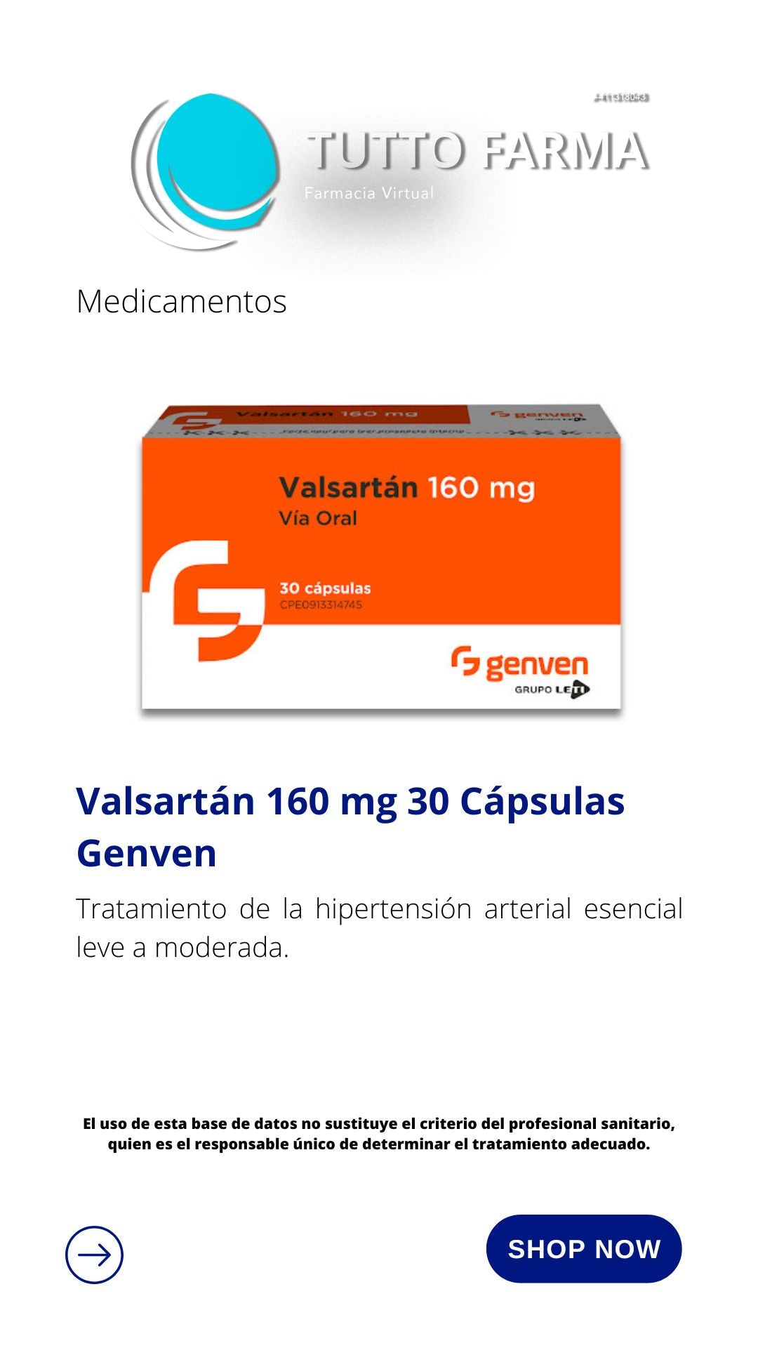 VALSANTAM 160MG X 30 CÁPS(GENVEN)
