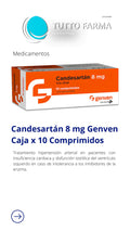 CANDESARTÁN 8MG X 10 COMP (GENVEN)