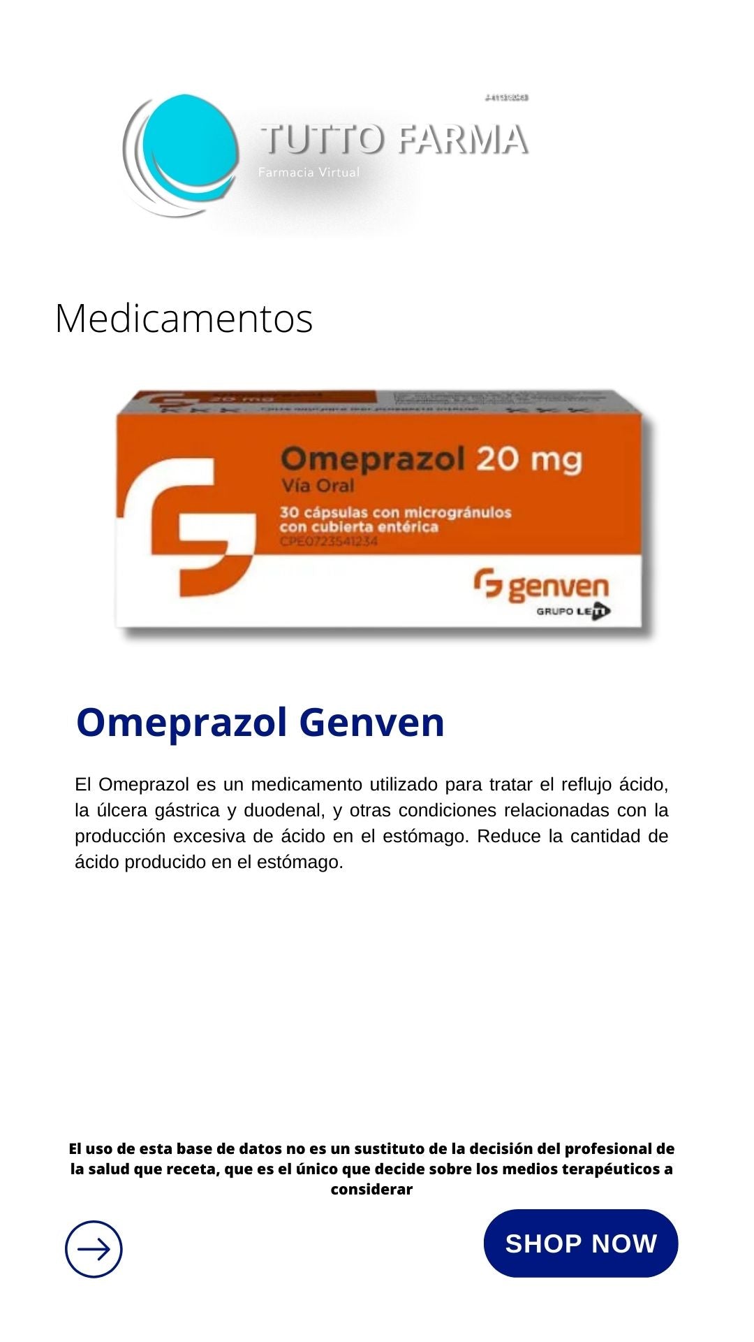 OMEPRAZOL 20MG X 8 CÁP(GENVEN)