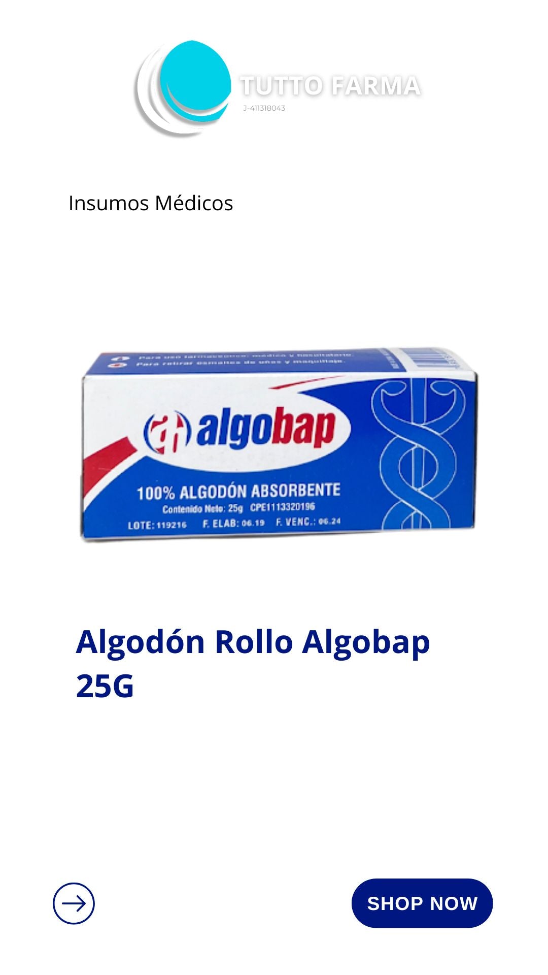 ALGODON MULTIUSO X 25 GR