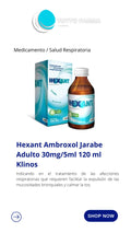 HEXANT 30MG SOL. ORAL 120ML