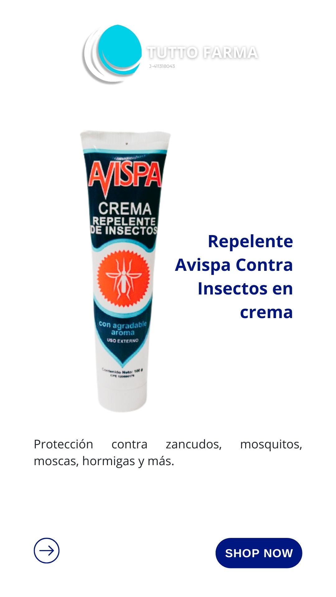 AVISPA CREMA REPELENTE X100G