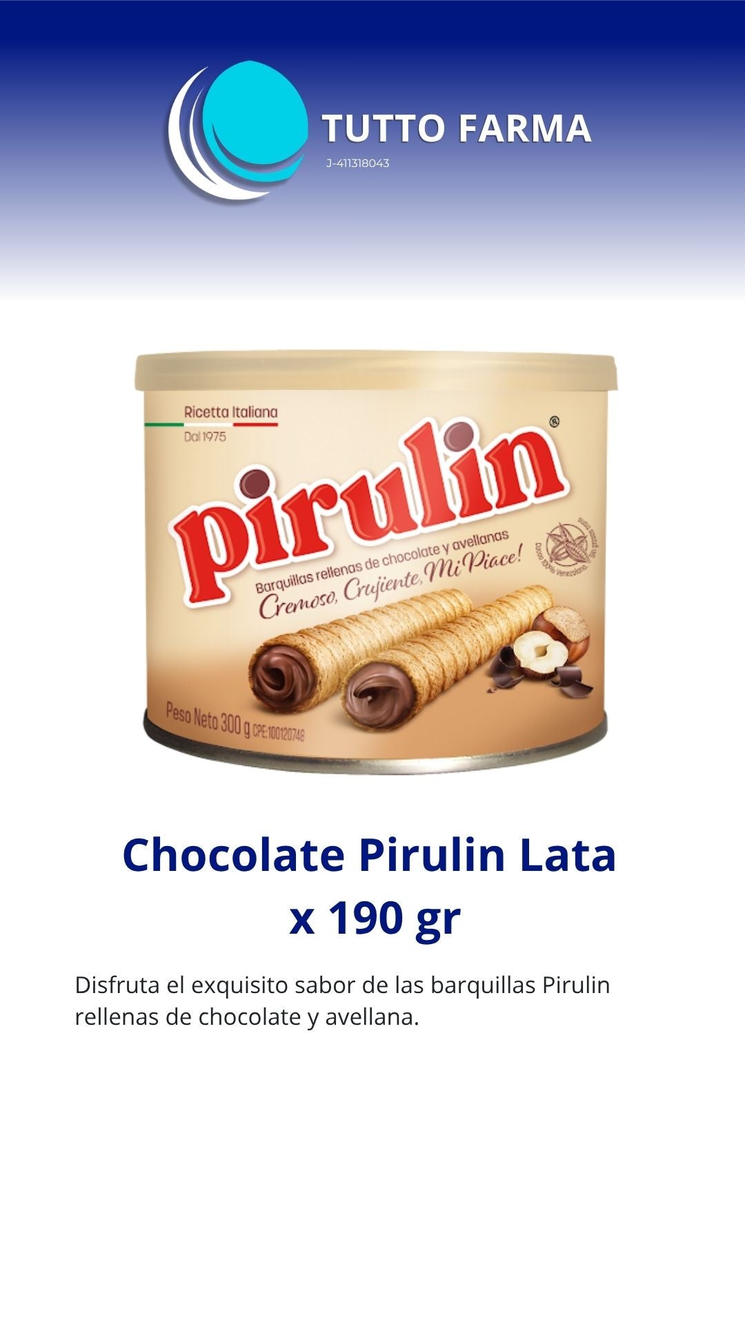 PIRULÍN CHOCO ENVASE 155G