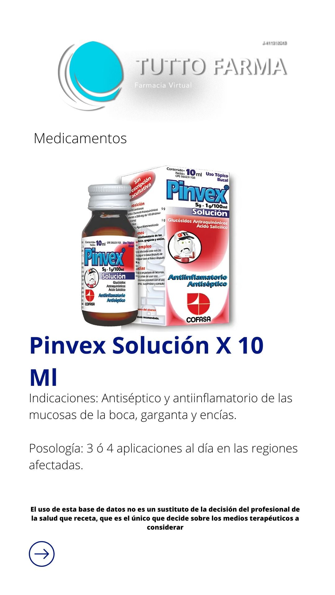 PINVEX SOLUCION X 10 ML