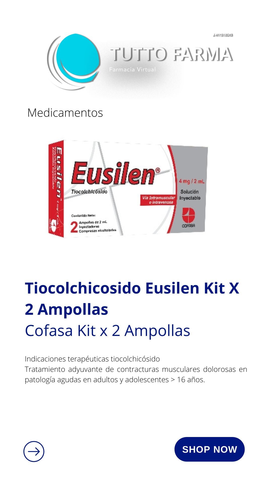 EUSILEN 4MG SOL INYEC KID X2 COFASA
