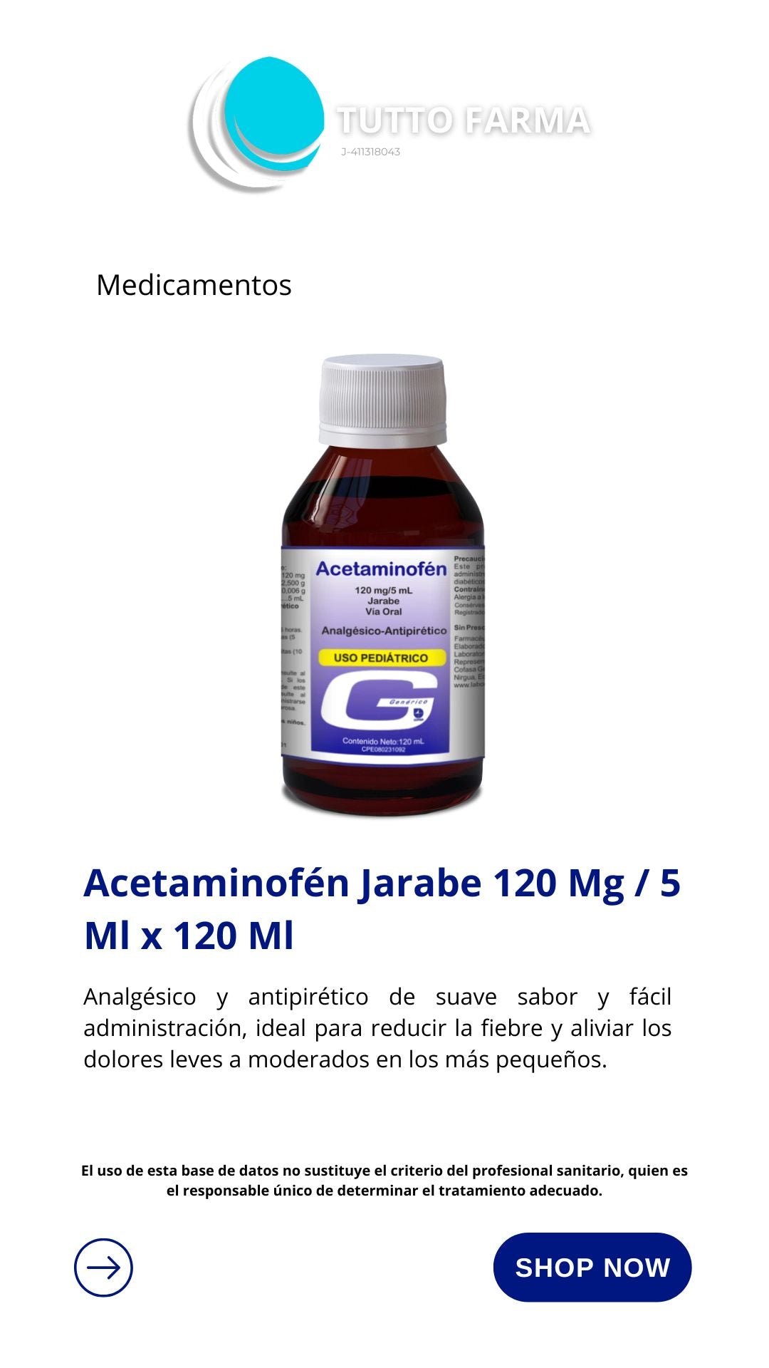 ACETAMINOFEN CO 120ML GENERICO