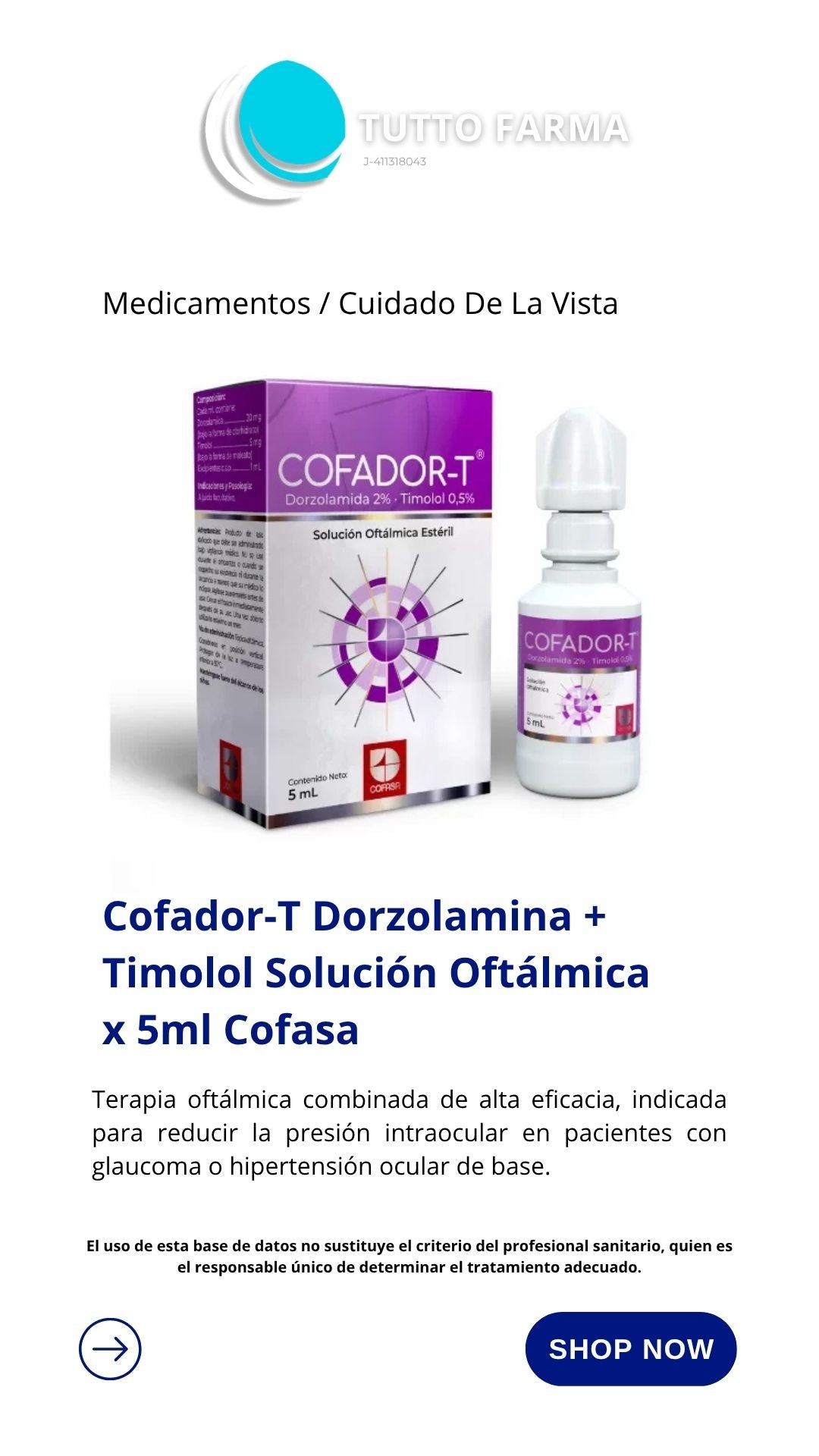 COFADOR-T SOL OFT X 5ML (E)