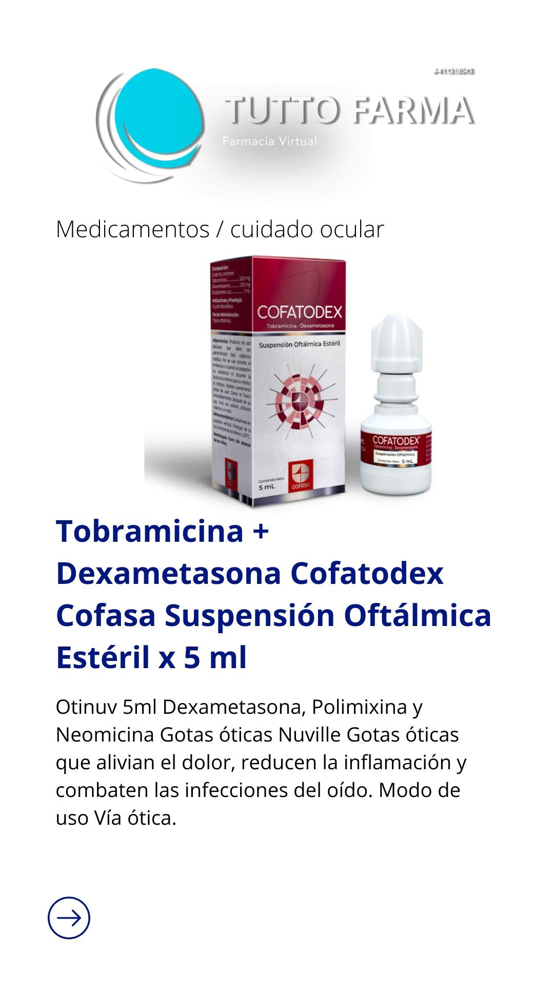 COFATODEX X 5ML SOL.OFTÁLMICA(TOBRA+DEXAMET.)