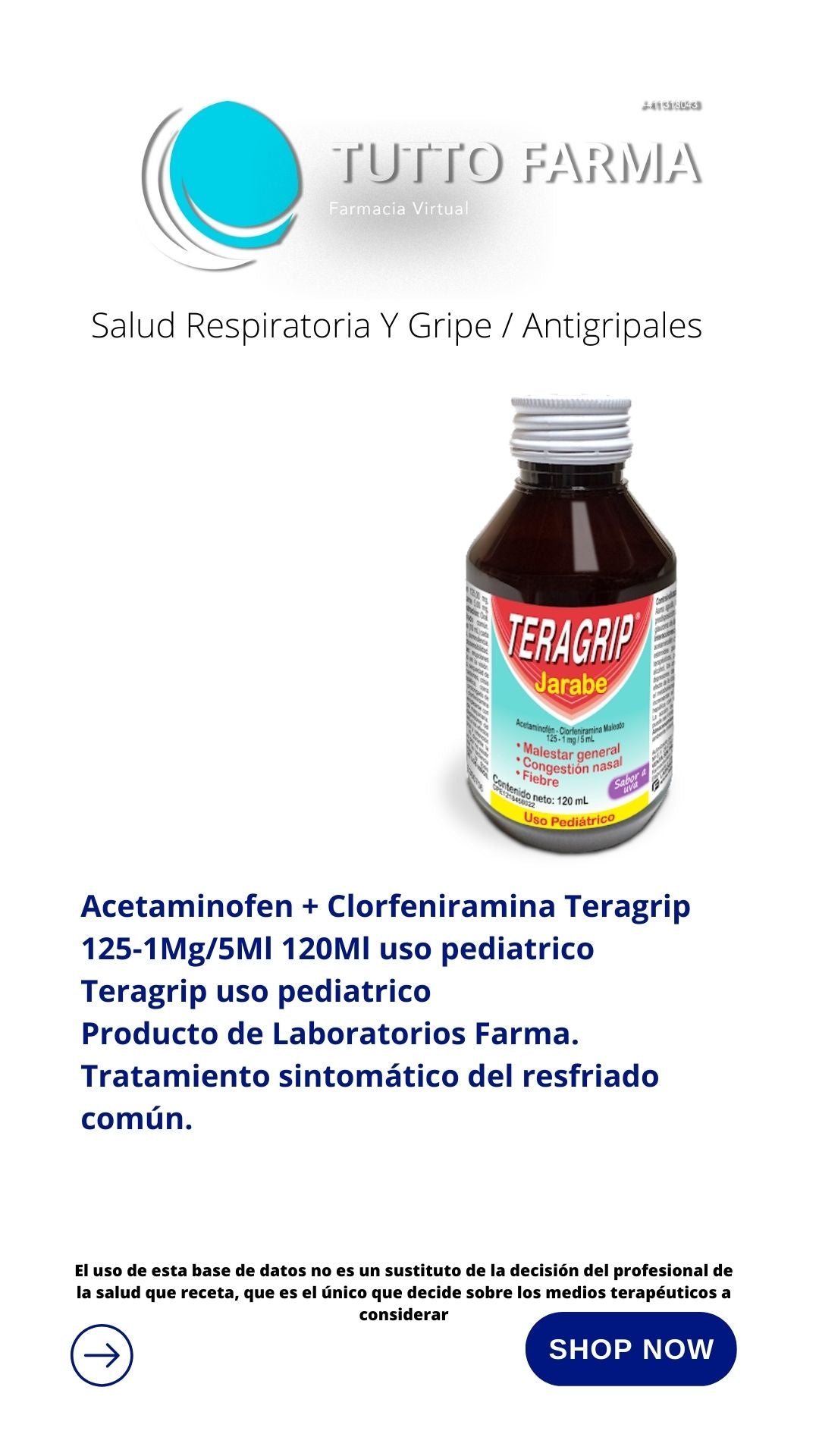 TERAGRIP JBE PED X 120ML