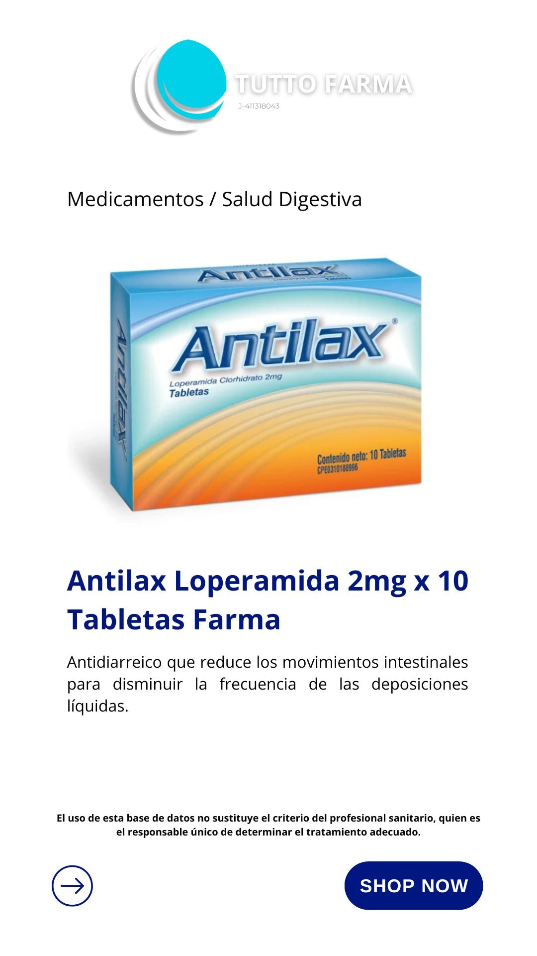 ANTILAX 2 MG X 10 COMP