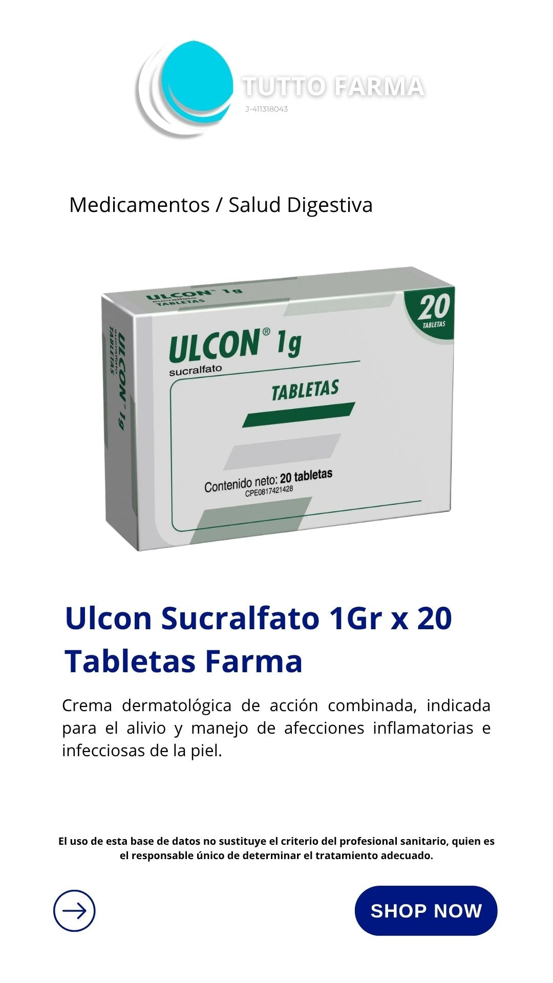 ULCON 1GR X 20TAB E