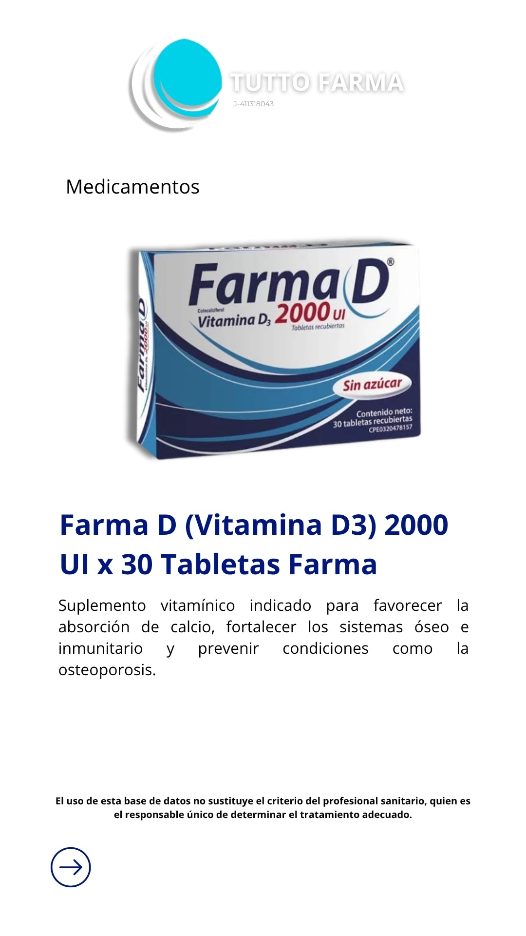 FARMA D 2000UI X 30 TAB E