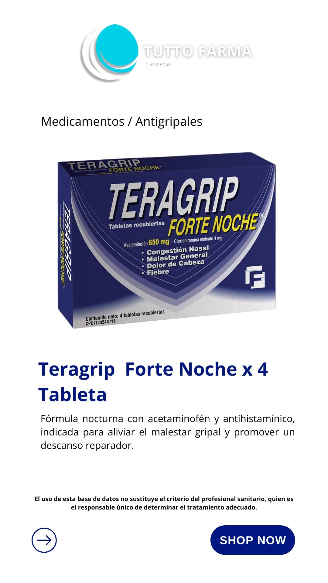 TERAGRIP FORTE NOCHE X 4TAB