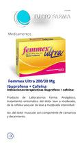 FEMMEX ULTRA 200 MG/30MG X 10 TBL IBUPROFENO-CAFEINA