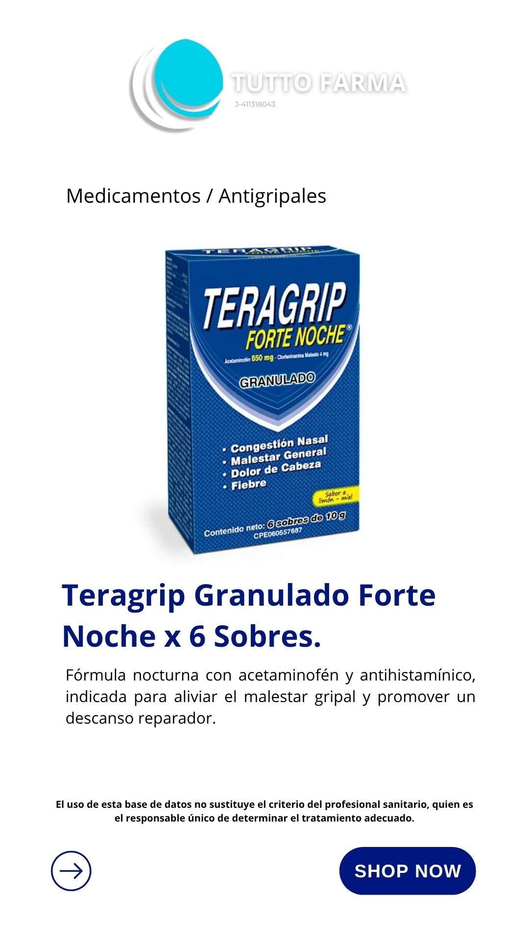 TERAGRIP FORTE NOC X 1 SOBRE (E)