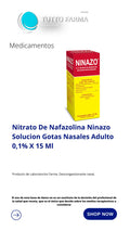NINAZO SOLUCIÓN NASAL 0.1% X 15ML