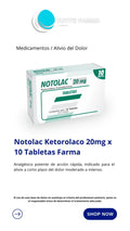 NOTOLAC 20MG X 10 COMP. (E)
