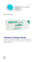 HIDROTEN 12,5 MG X 30 COMP (F)
