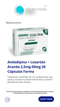 ARANDA CAP 2,5 MG / 50 MG X 30 (AMLODIPINO-LOSARTAN POTASICO)