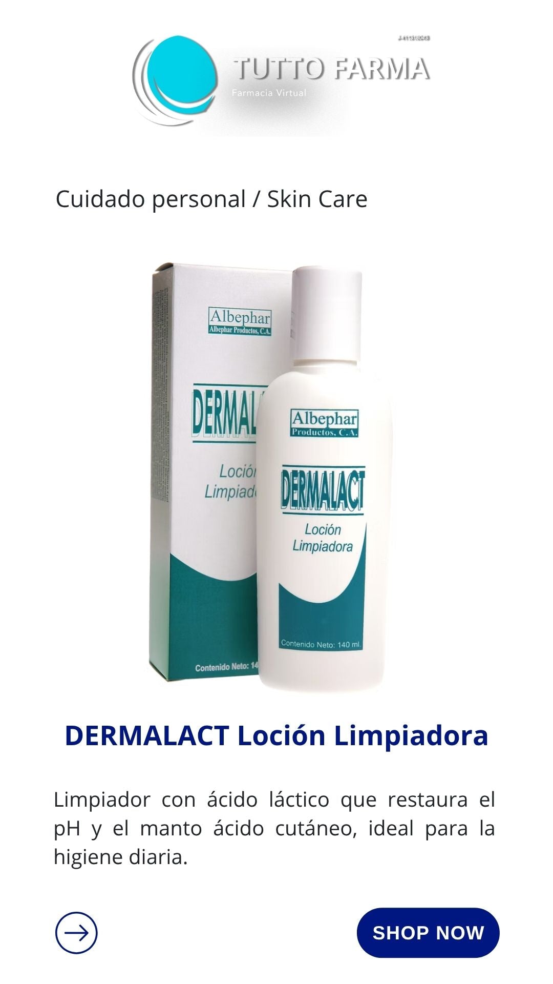 DERMALACT LIMPIADORA 140CC