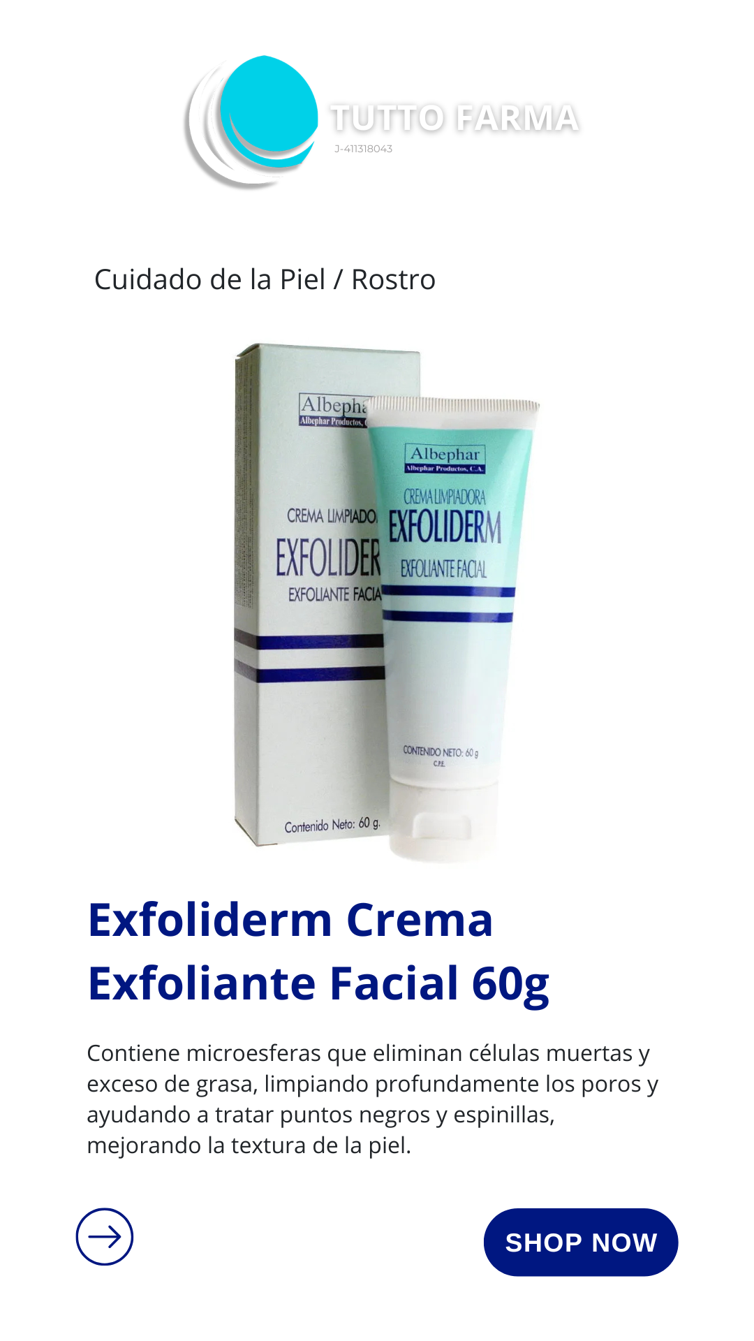 EXFOLIDERM CR. LIMP 60GR