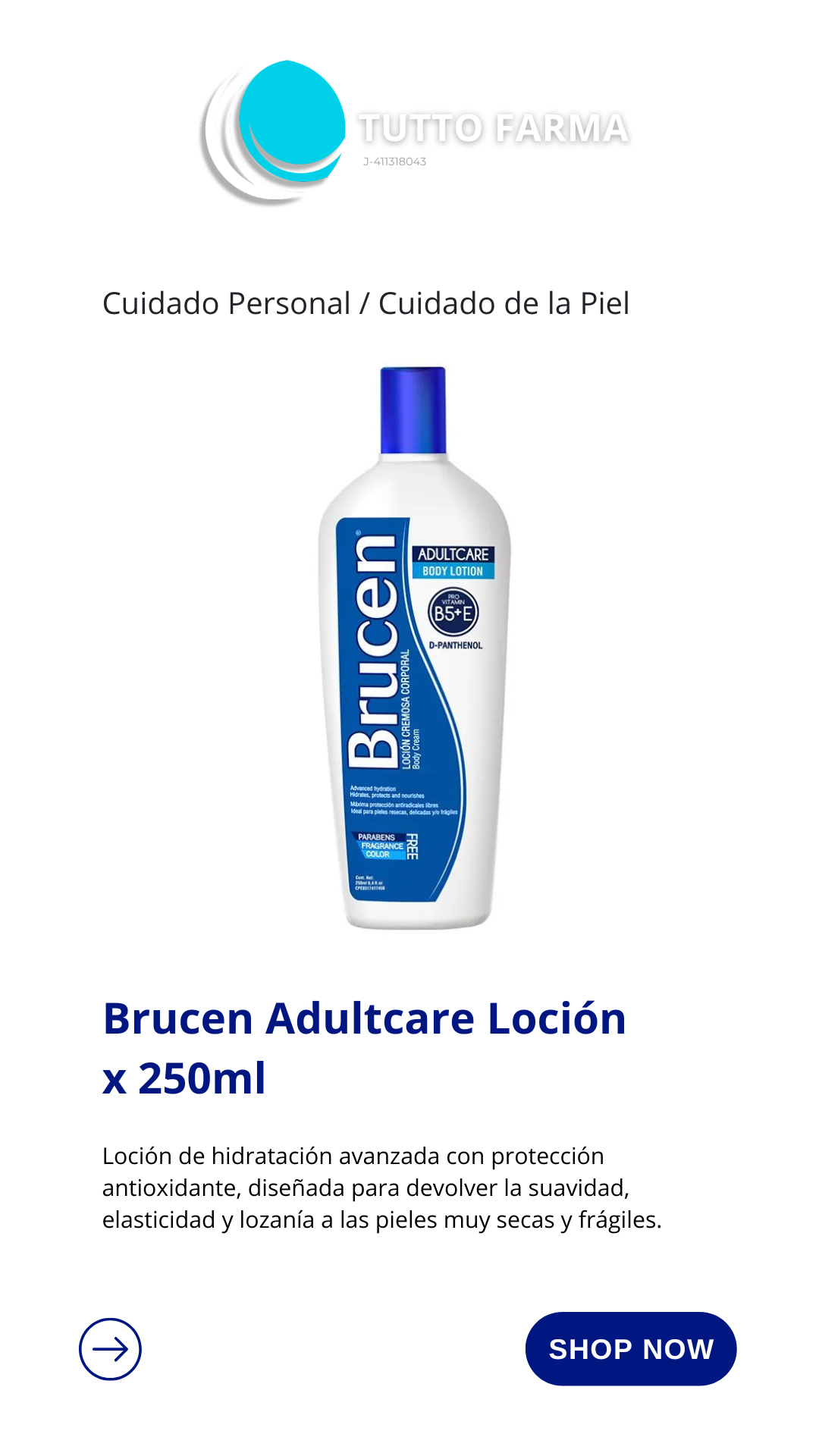 BRUCEN BODY LOC. C. COR. 250ML