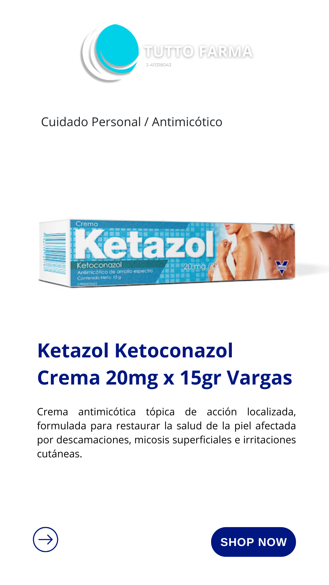 KETAZOL CREMA 20 MG/G X 15G KETOCONAZOL