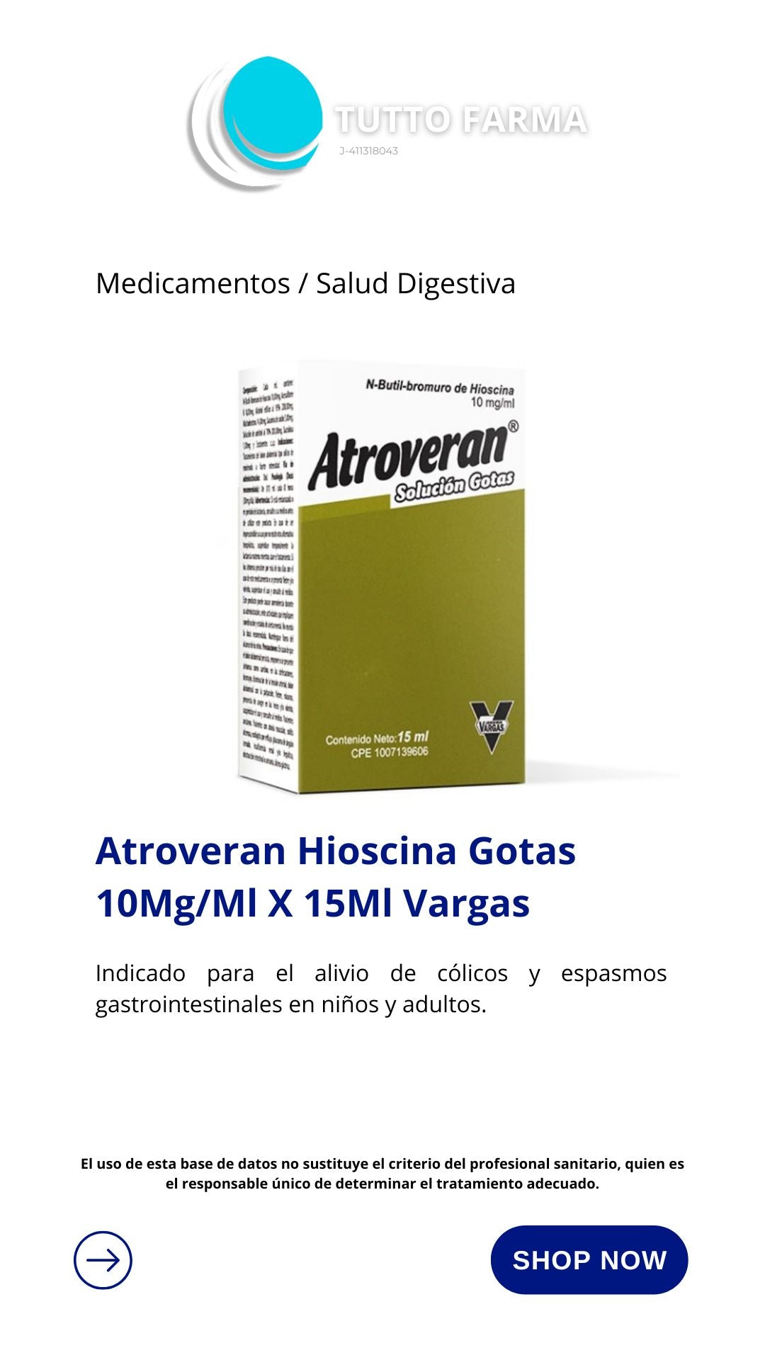ATROVERAN GOTAS X 15ML- VARGAS