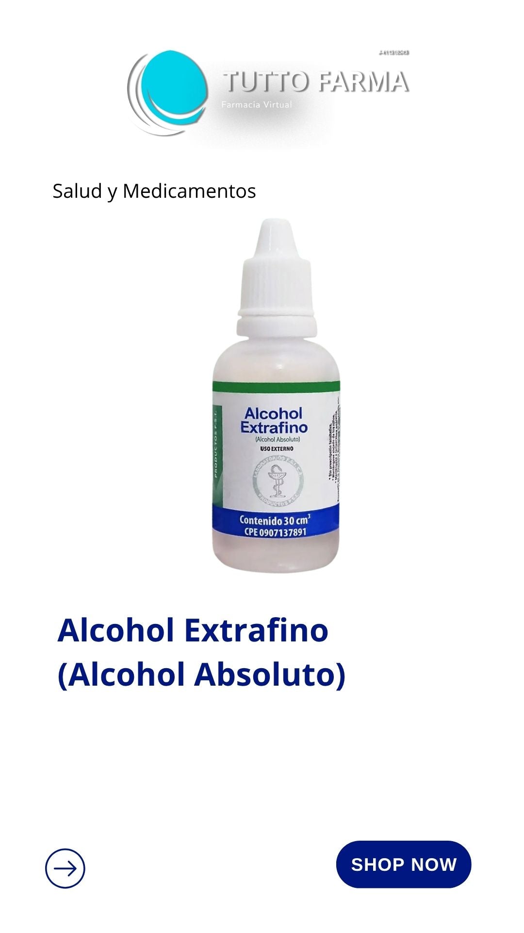 ALCOHOL ABSOLUTO FSI X 6 30CC X UNIDAD