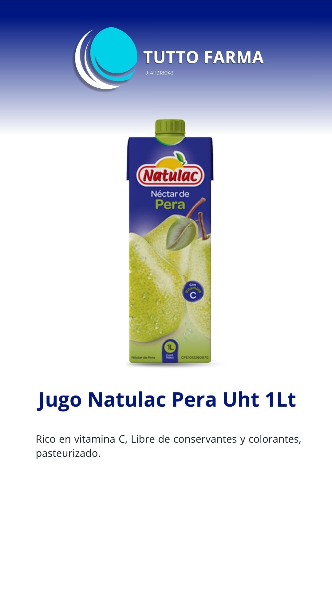 NECTAR PERA TBA NATULAC 1L