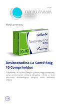 DESLORATADINA 5MG LA SANTE X 10TAB