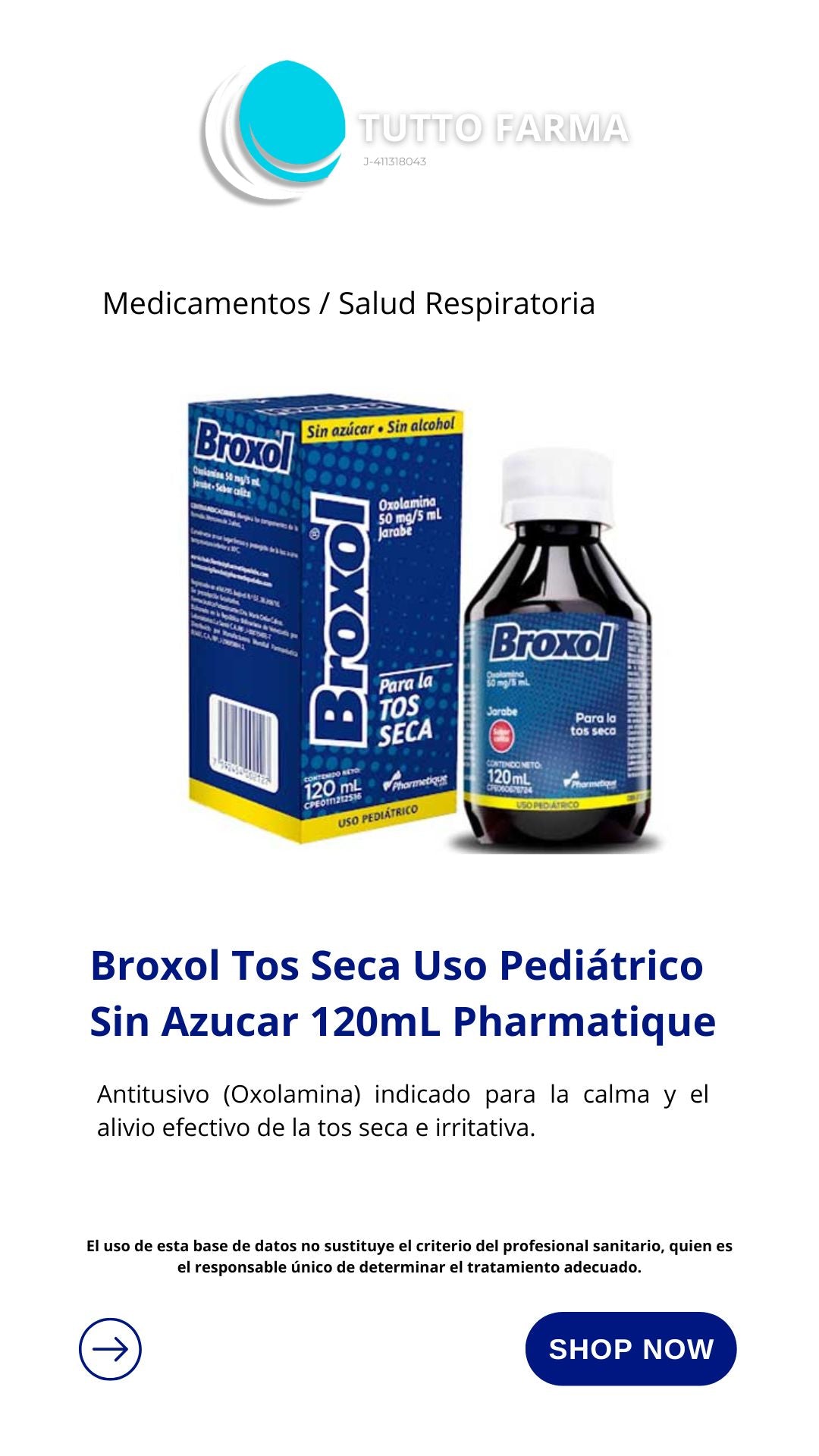 BROXOL 50mg/5ml PED 120ML
