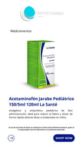 ACETAMINOFEN JARABE PED 150MG/5mg X 120ML