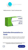 EZETIMIBA-SIMVASTATINA LS 10/20 MG X 30 COMPRIMIDOS (E)