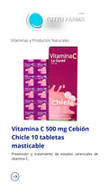 VIT C CEBION CHICLE X 10 UNIDADES (E)
