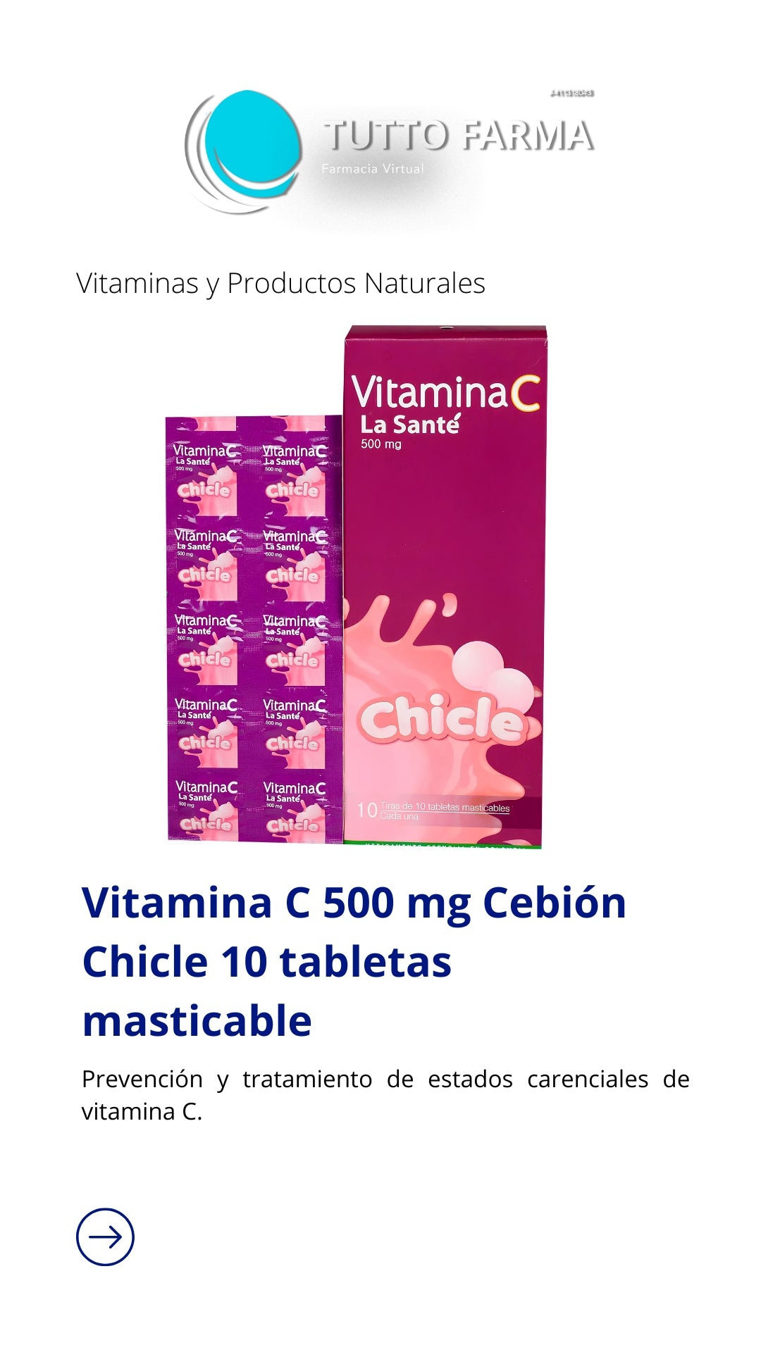 VIT C CEBION CHICLE X 10 UNIDADES (E)