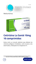 CETIRIZINA SANTE 10MG X 10 TAB