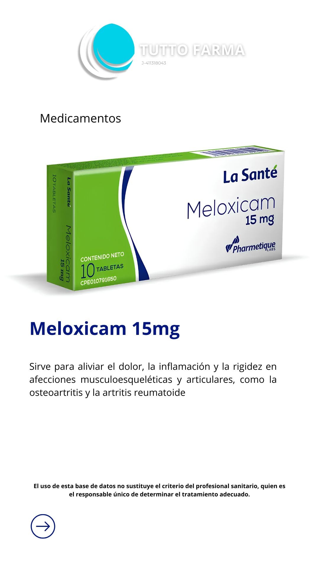 MELOXICAM LS 15MG X 10TAB