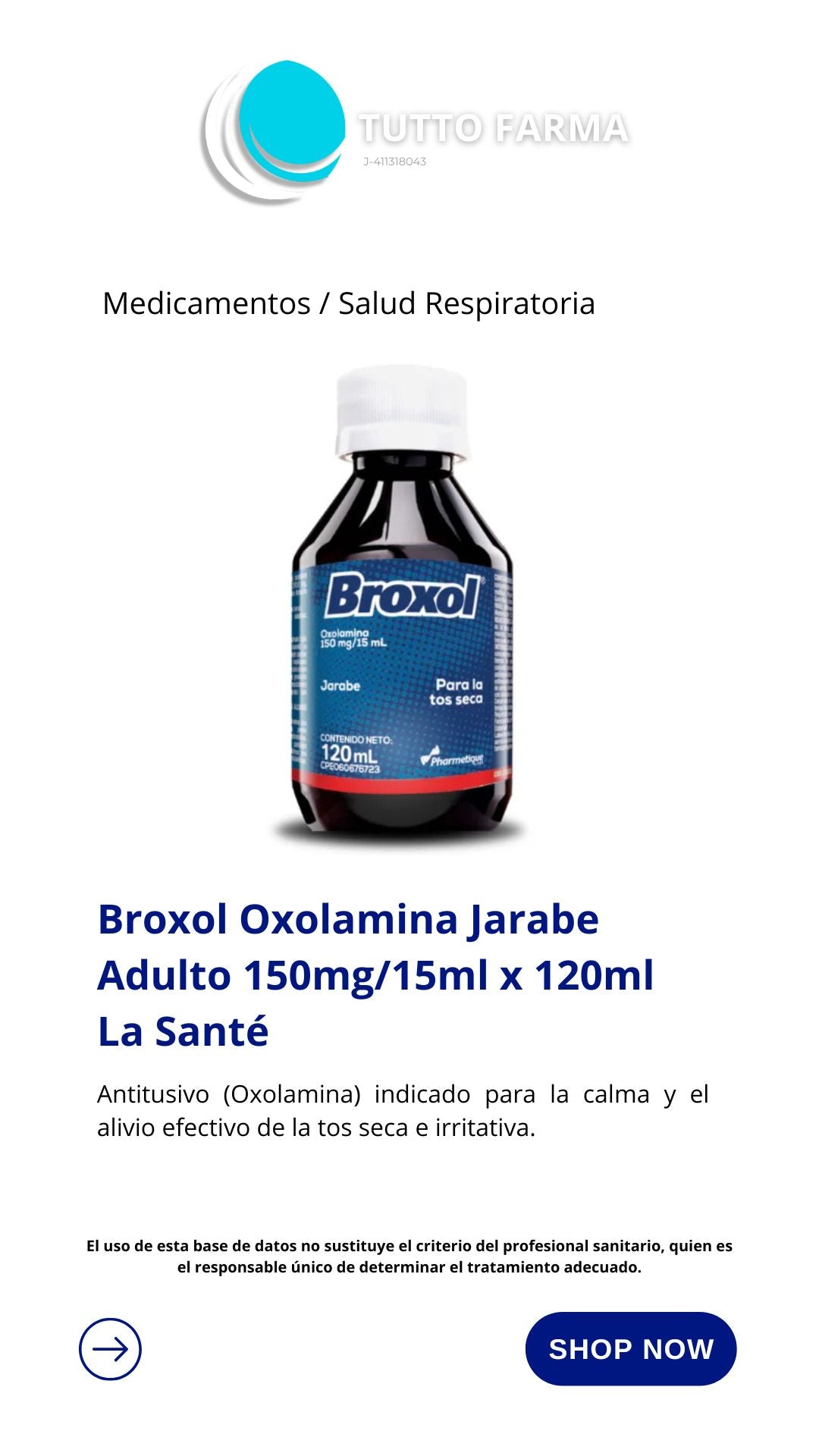 BROXOL 150 MG/15ML X120ML