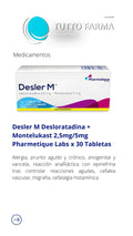 DESLER M COMPRIMIDOS MASTICABLES PEDIÁTRICOS 2.5MG - 5MG X 30 PHARMETIQUE