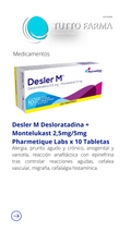 DESLER M 2,5MG/5 MG X 10 COMP. (DESLORATADINA-MONTELUKAST)