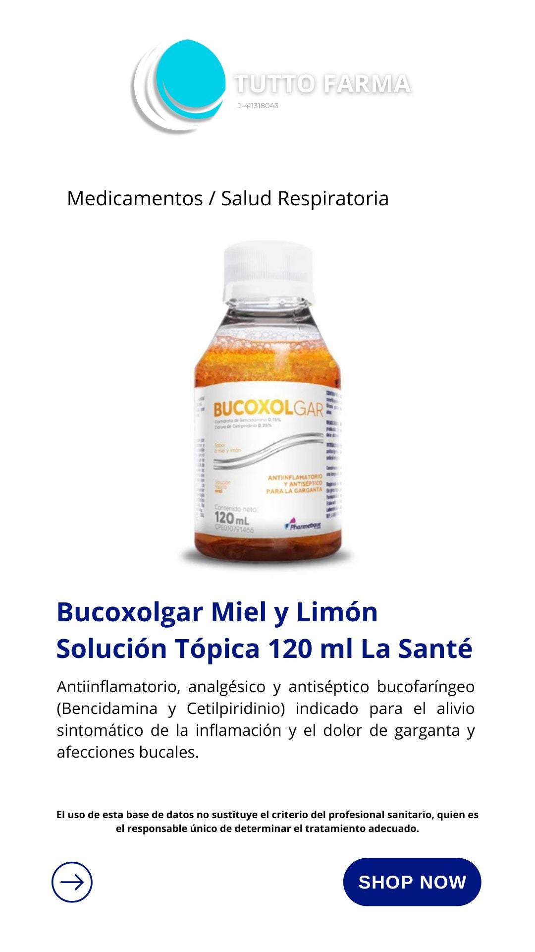 BUCOLXOLGAR SOL TOPICO BUCAL MIEL LIMONX 120 ML