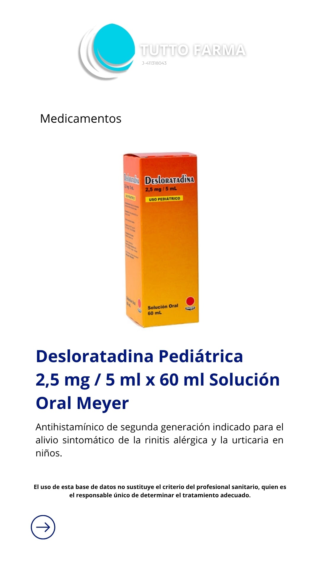 DESLORATADINA MAYER PED X60ML