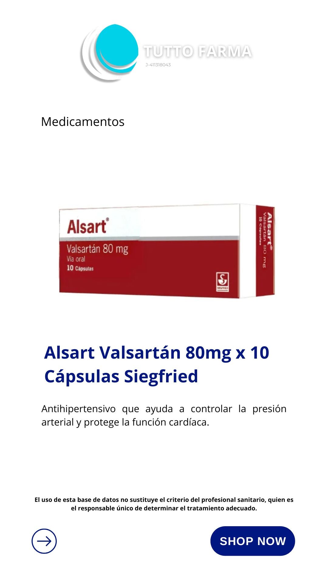 ALSART 80MG X 10CA