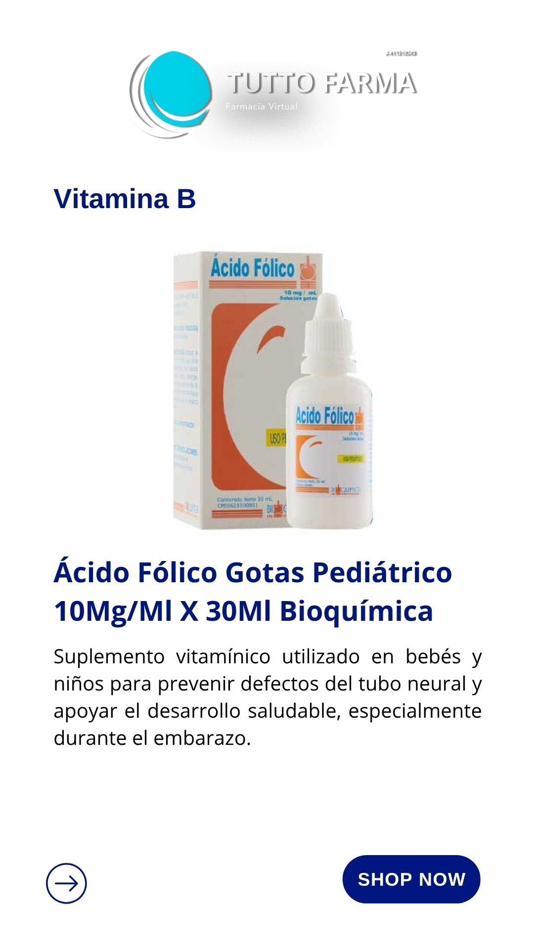 ÁCIDO FÓLICO MY GOTAS/PED X15ML