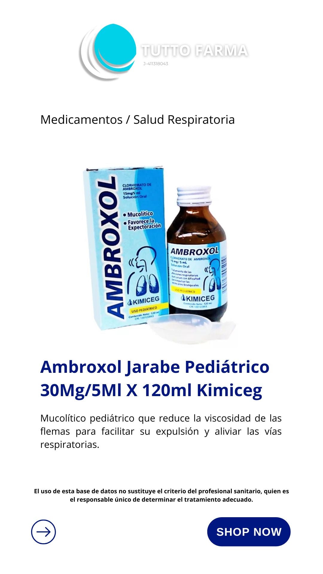 AMBROXOL PEDIATRICO 120ML